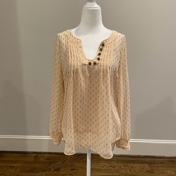 Anthropologie Spun Meteoroid Clip Dot Blouse by Plenty by Tracy Reese - Picture 5 of 16